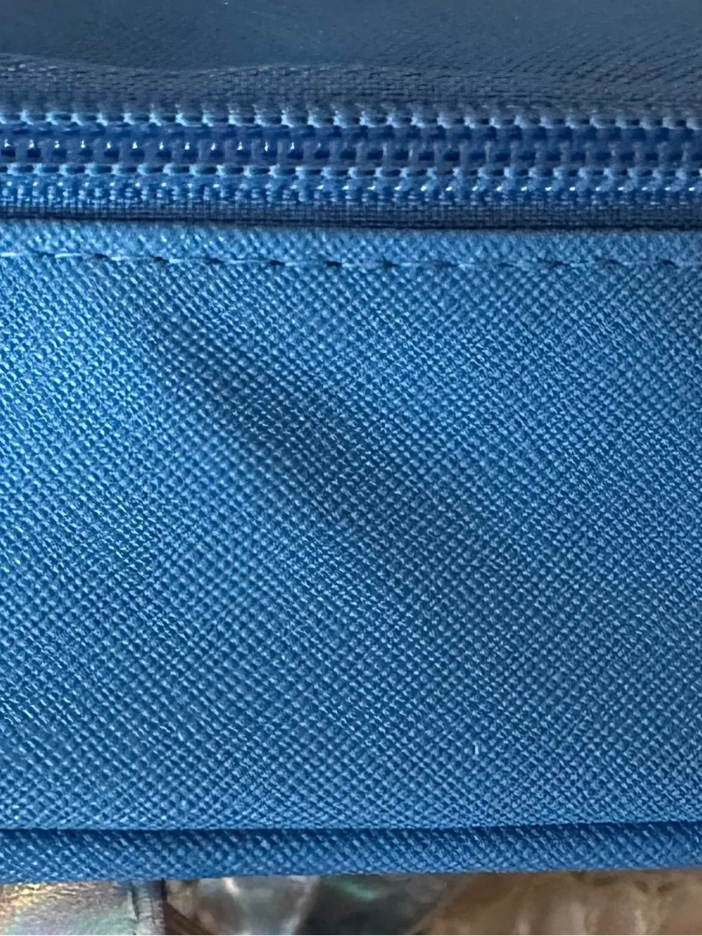 Disney Stitch Mini Backpack Blue Faux Leather Holographic Straps Lilo & Stitch